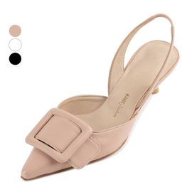 [KUHEE] Sling_back 9148K 5cm _ Women's Slingbacks with Comfort, Open Toe Slippers, Summer beach sandals, Handmade, Sheepskin leather _ Made in Korea